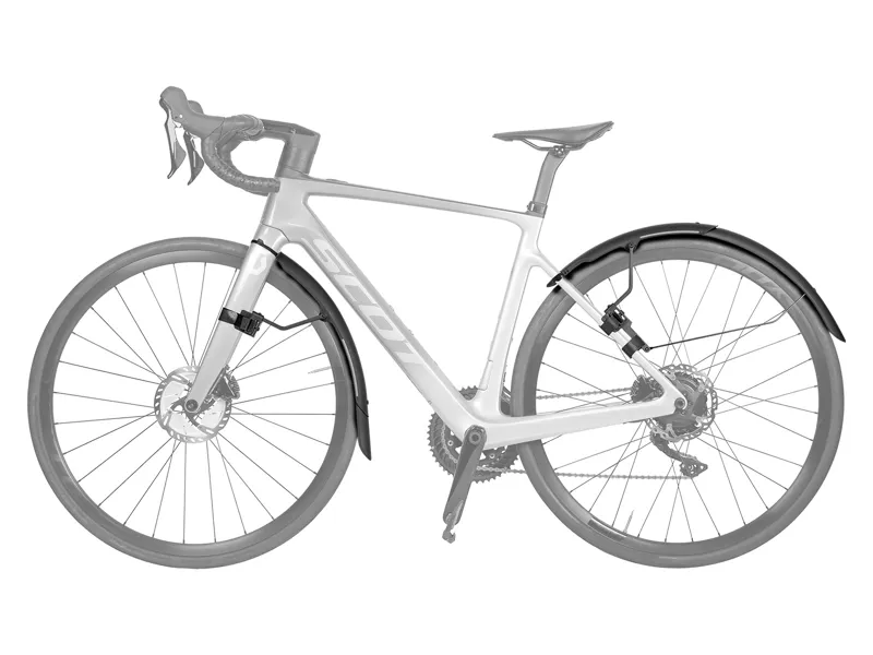 Topeak TetraFender R1 and R2 Road Mudguard Set in Black-3